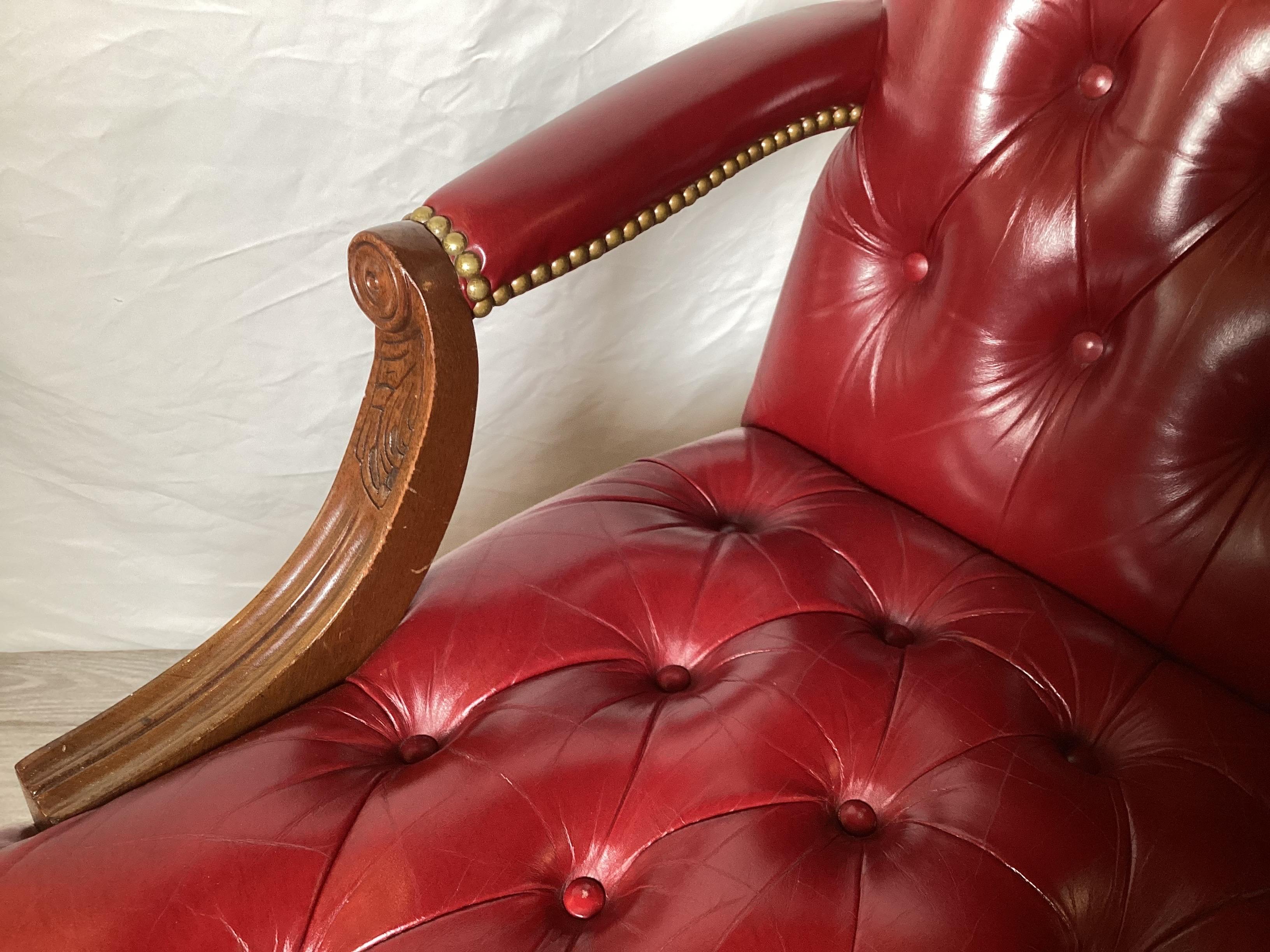 Silla de oficina de piel cordobesa acolchada by Hancock & Moore en venta 2
