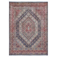 Persischer handgeknüpfter Vintage-Teppich aus reiner Wolle mit geometrischem Muster von Cordovan