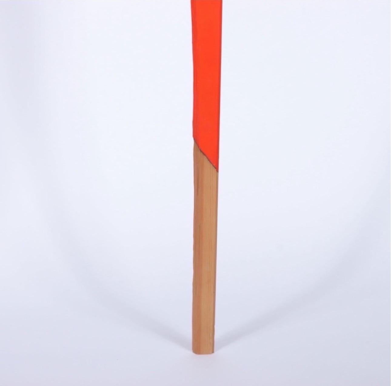 Cordy Ryman New York Red Leg Painted Wood Assemblage Sculpture 2001 For Sale 3