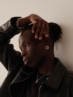 Core Loop Necklace in 925 Sterling Silver & Clear Air Stone by CLED