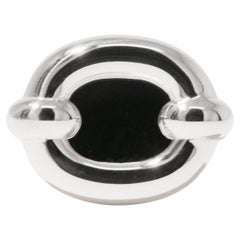 Ring mit Looping aus 925 Sterling Silber und Spiegel von CLED