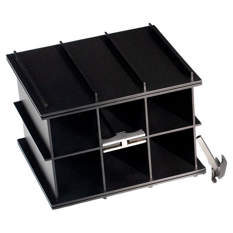 Core Wine Rack Made of Aluminium Including Corkscrew, Black For Sale
