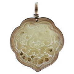 Coreen Cordova Que Milargo 925 Carved Phoenix Bird Necklace Pendant Statement