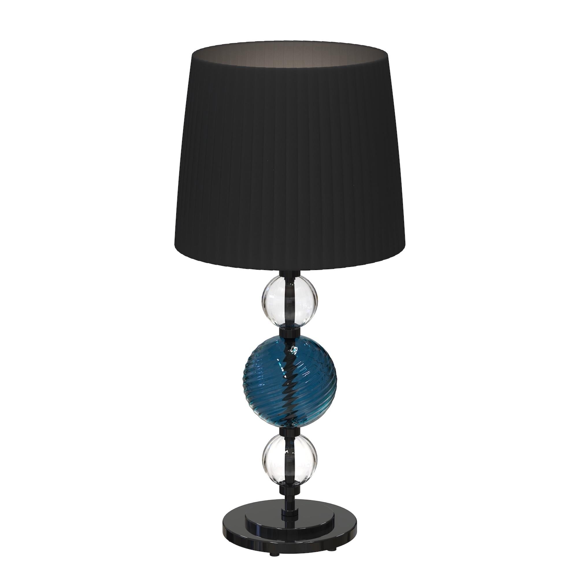 CORELLI Handgefertigte Muranoglas Tischlampe Moderne Formen im Angebot 6