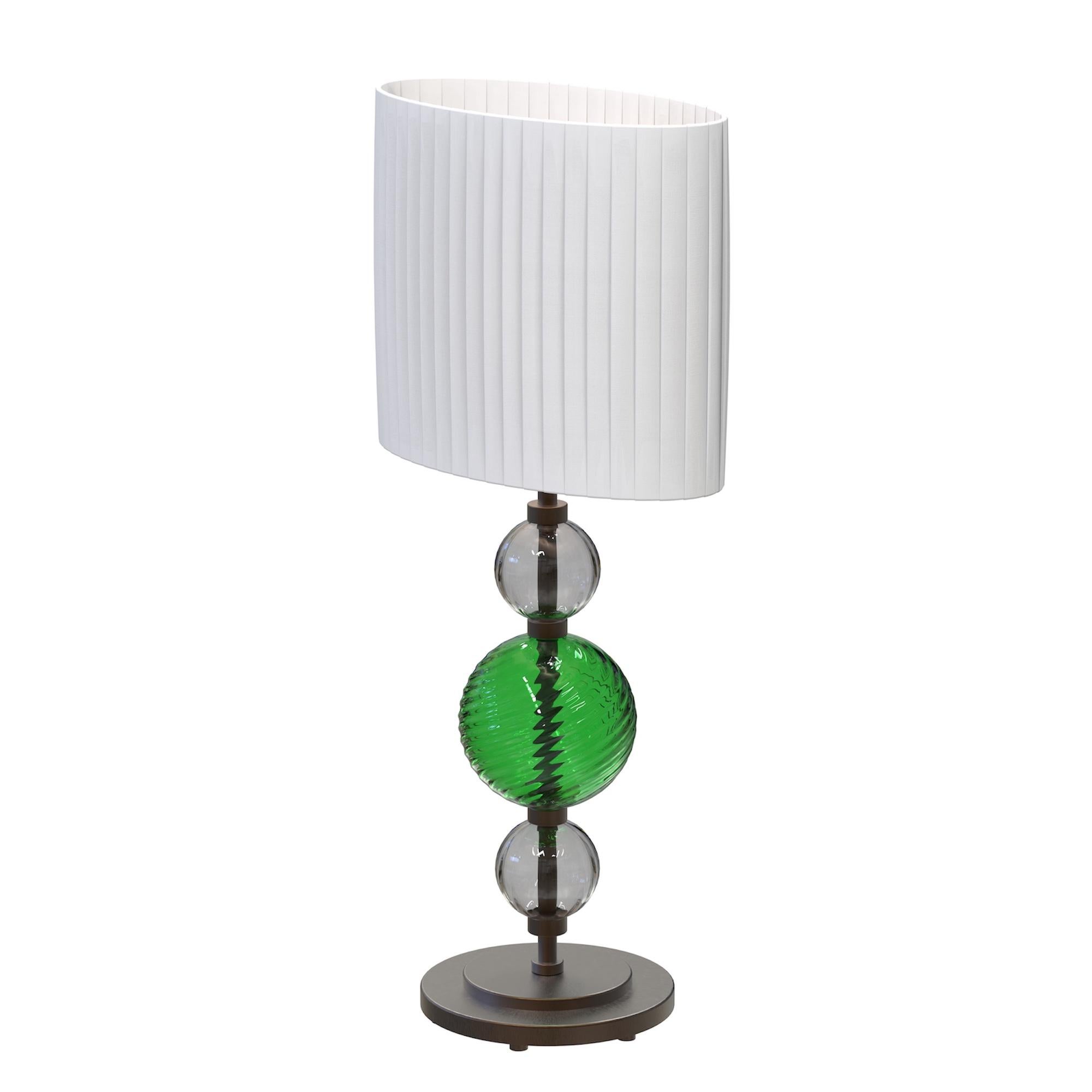 CORELLI Handgefertigte Muranoglas Tischlampe Moderne Formen im Angebot 7