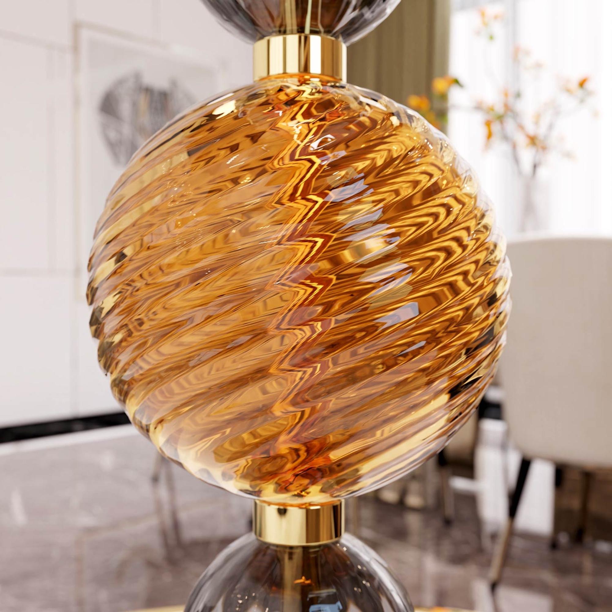 CORELLI Handgefertigte Muranoglas Tischlampe Moderne Formen im Angebot 2