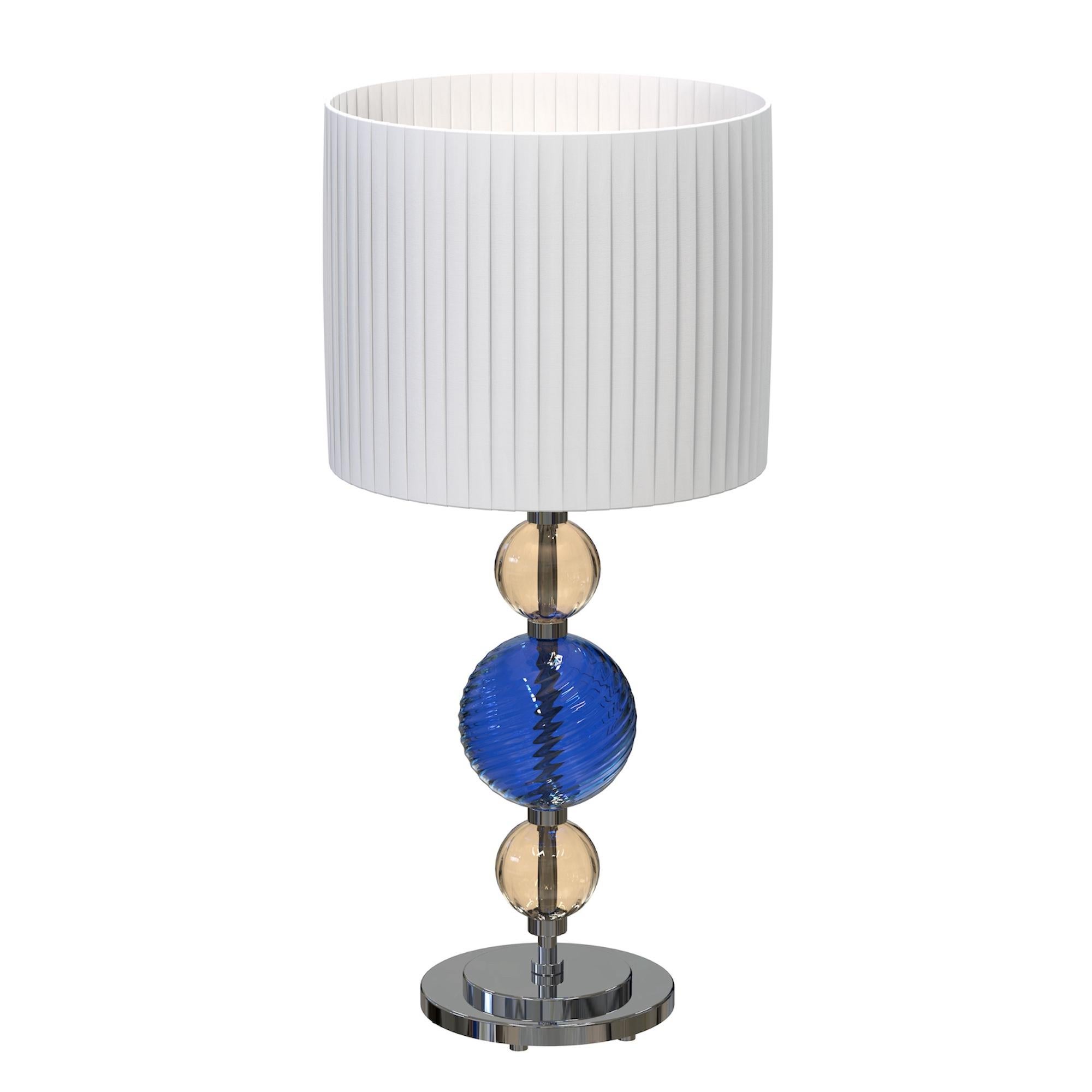 CORELLI Handgefertigte Muranoglas Tischlampe Moderne Formen im Angebot 3