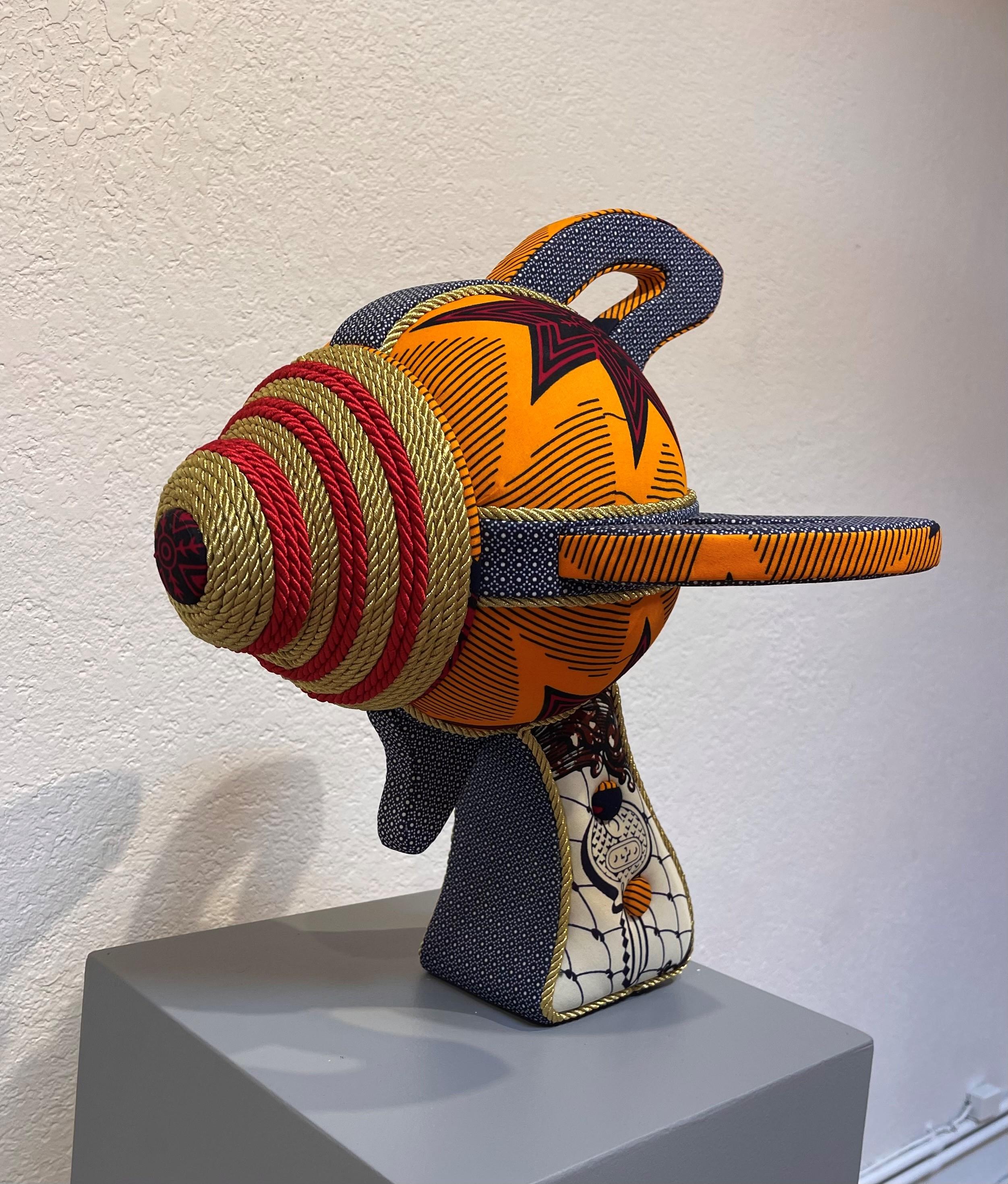 Mixed-Media-Skulptur „Ray Gun 56“