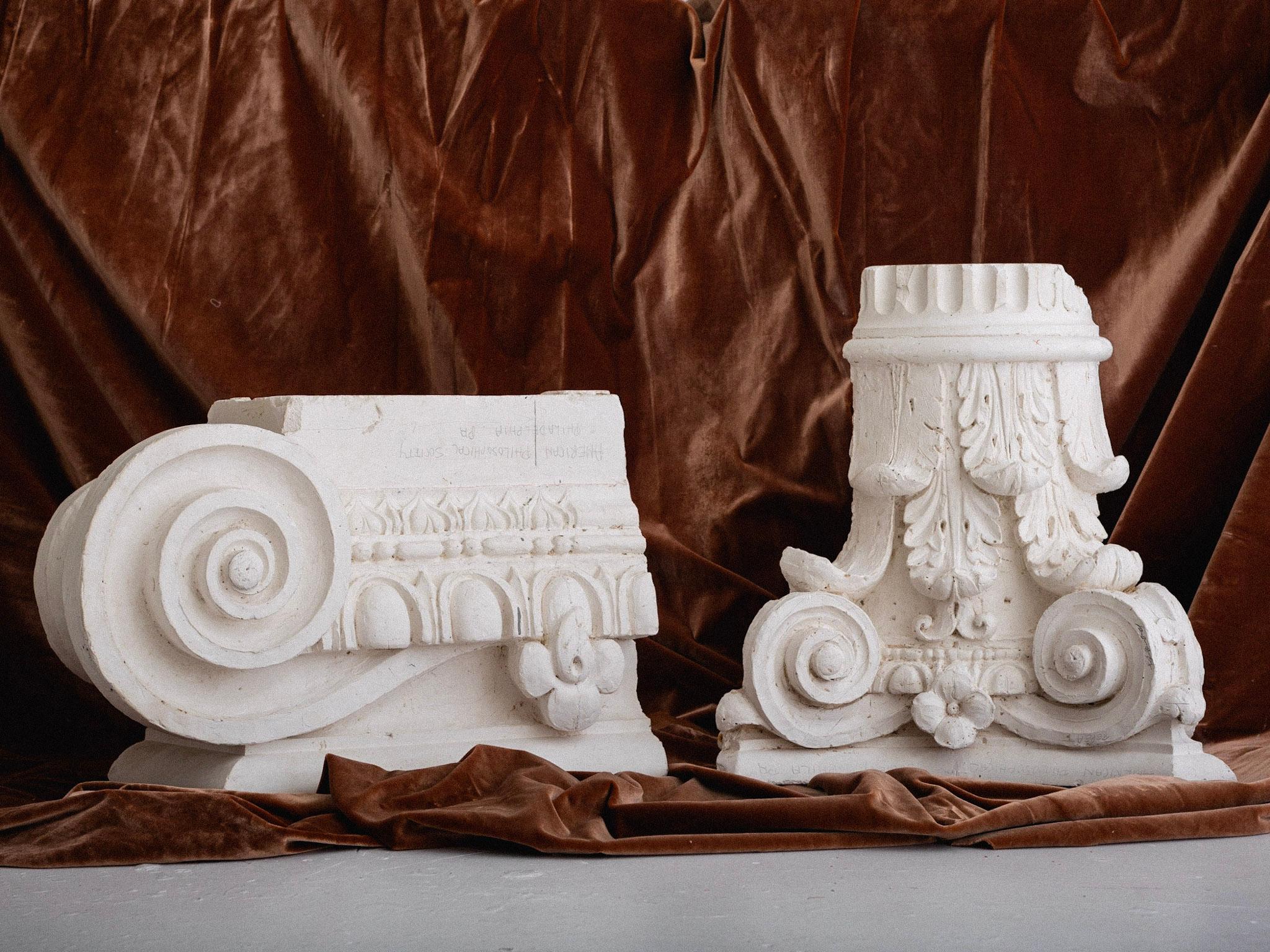 Corinithian Column Plaster Architectural Study Objet D’art For Sale 6