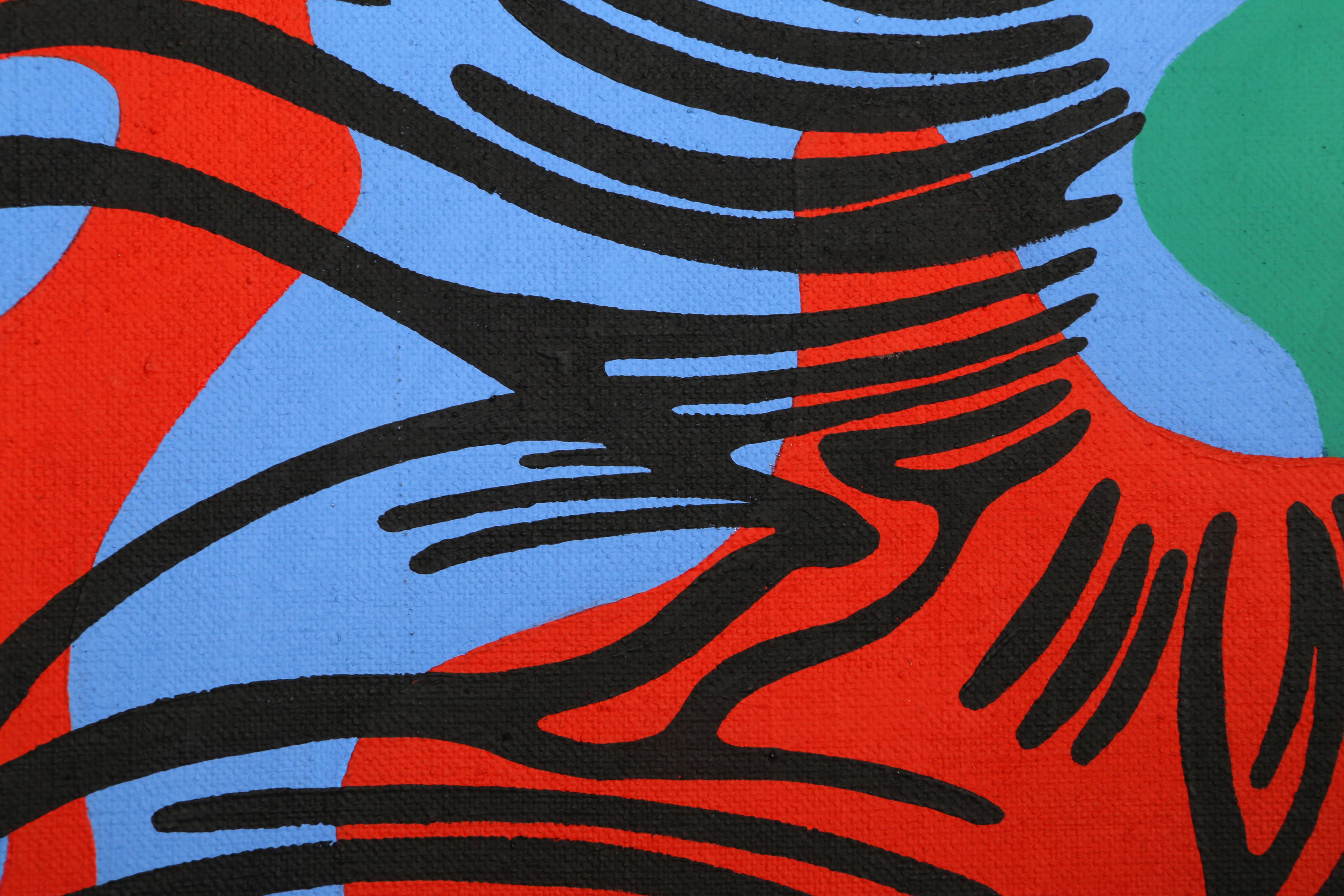 Lichtenstein trifft Warhol, Pop-Art-Ölgemälde von Corinna Heumann im Angebot 1