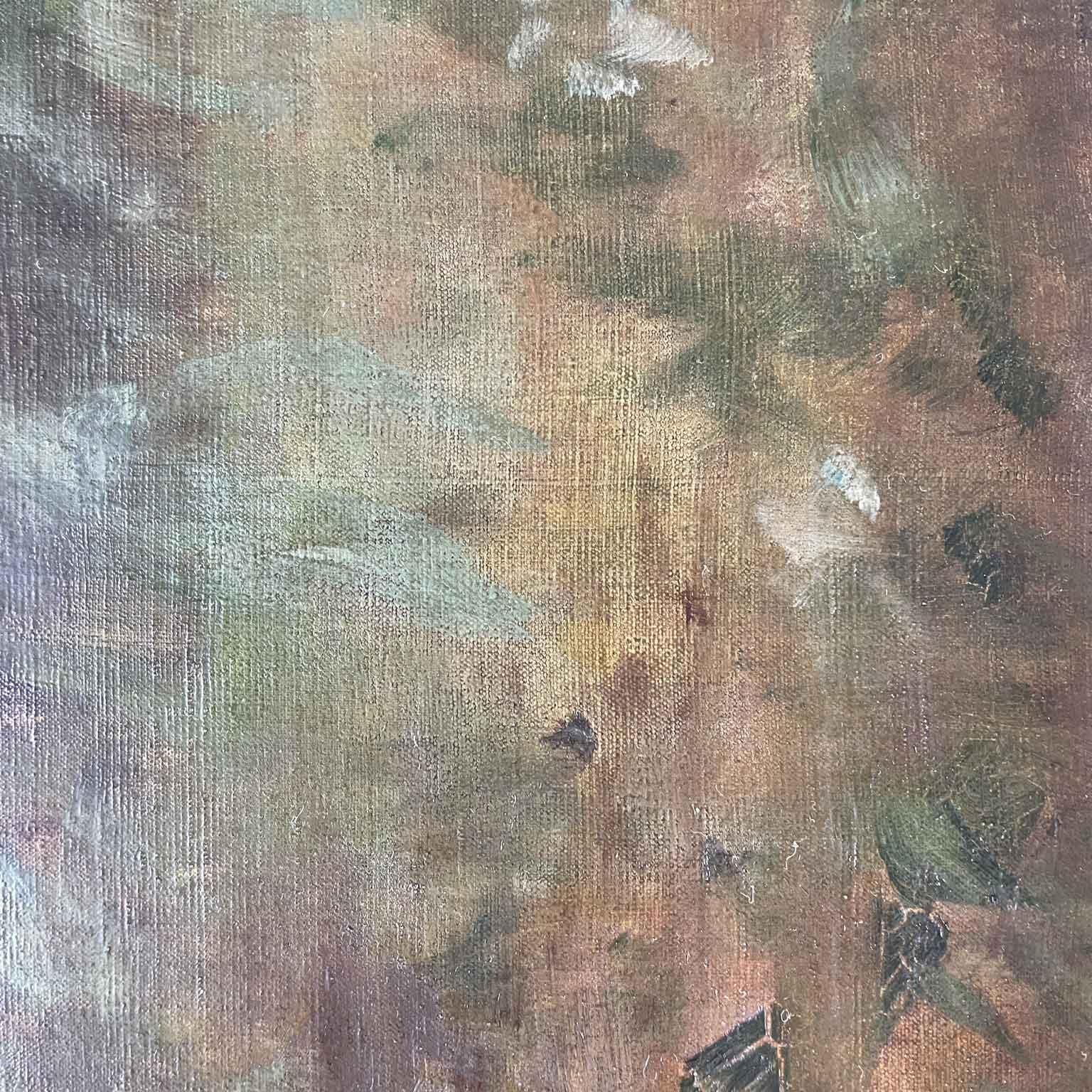 Ritratto Di Bambina Con Abito Azzurro e Bianco Roma 1904 di Corinna Modigliani in vendita 1
