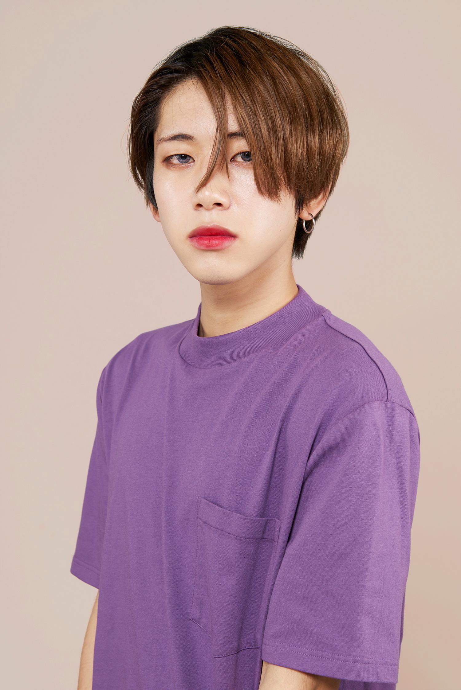 Corinne Mariaud Color Photograph - RUY-TOKYO - from the FLOWER BEAUTY BOYS Series