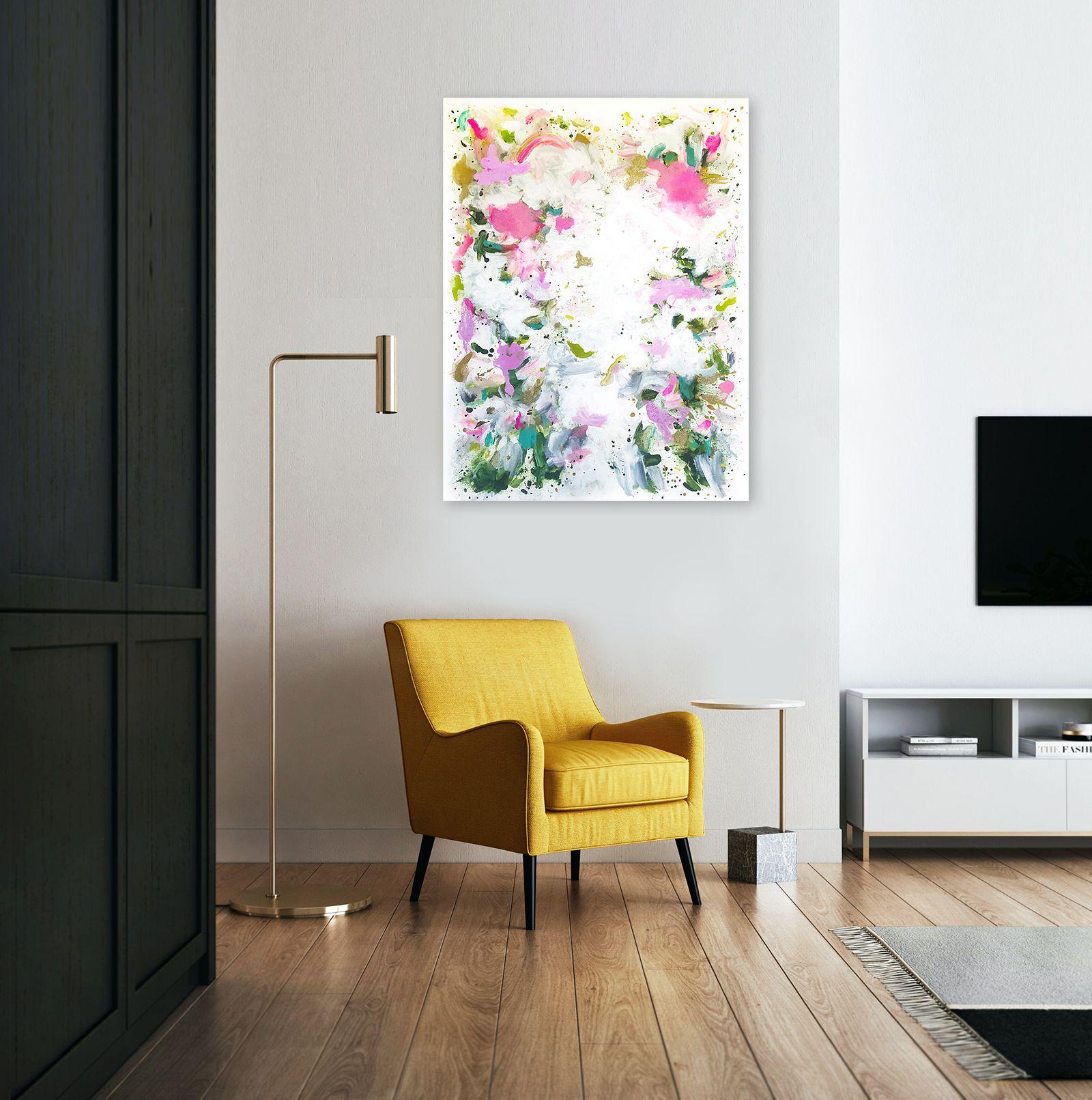 Superluminal #44 fa parte di una serie di dipinti astratti realizzati con acrilici, inchiostri, pittura fluida e glitter. In astronomia il moto superluminale è un viaggio più veloce della velocità della luce. Questa serie mira a creare un'energia e
