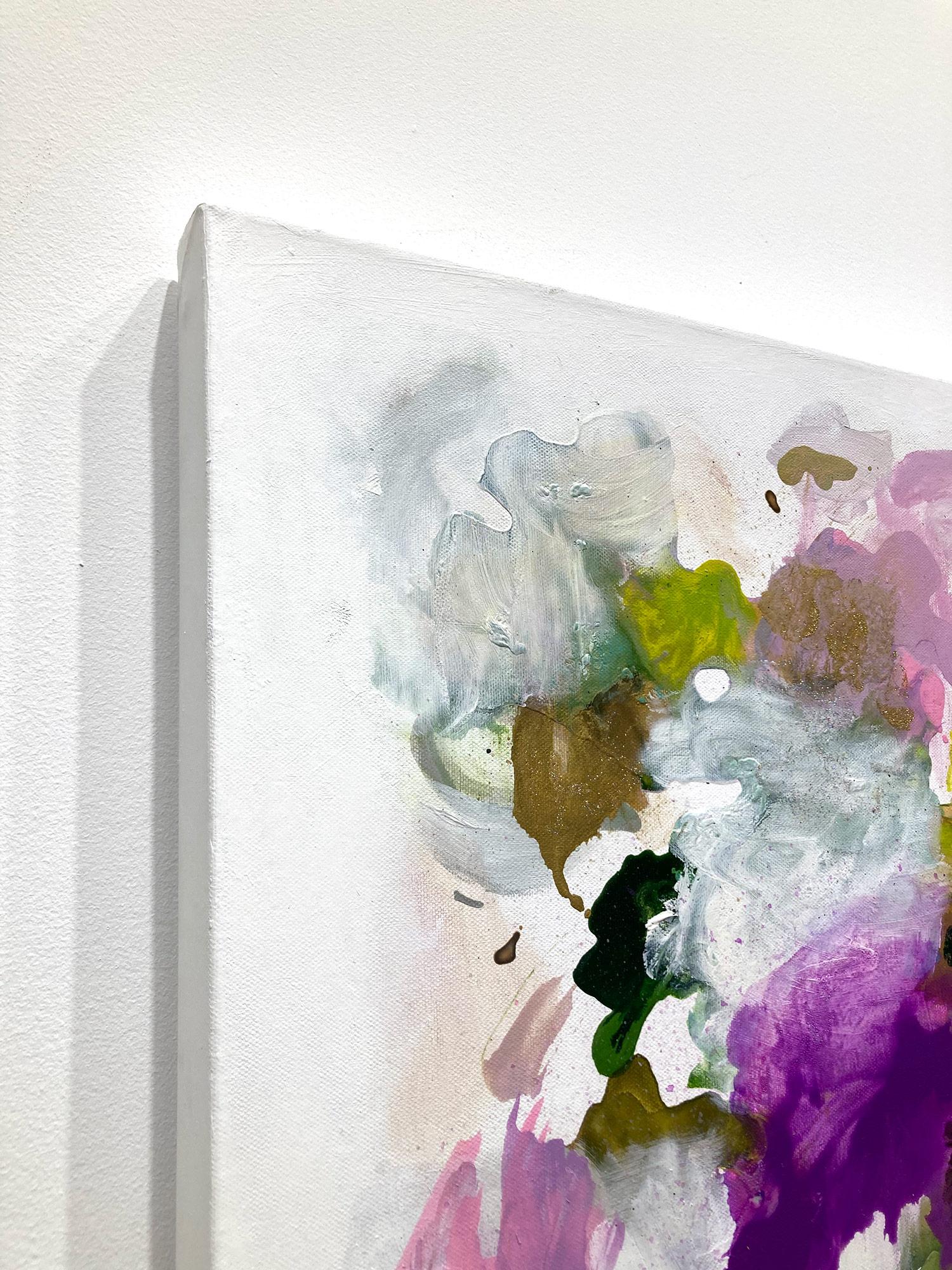„Superluminal #81“ Zeitgenössisches farbenfrohes, fließendes Gemälde in Mischtechnik auf Leinwand im Angebot 8