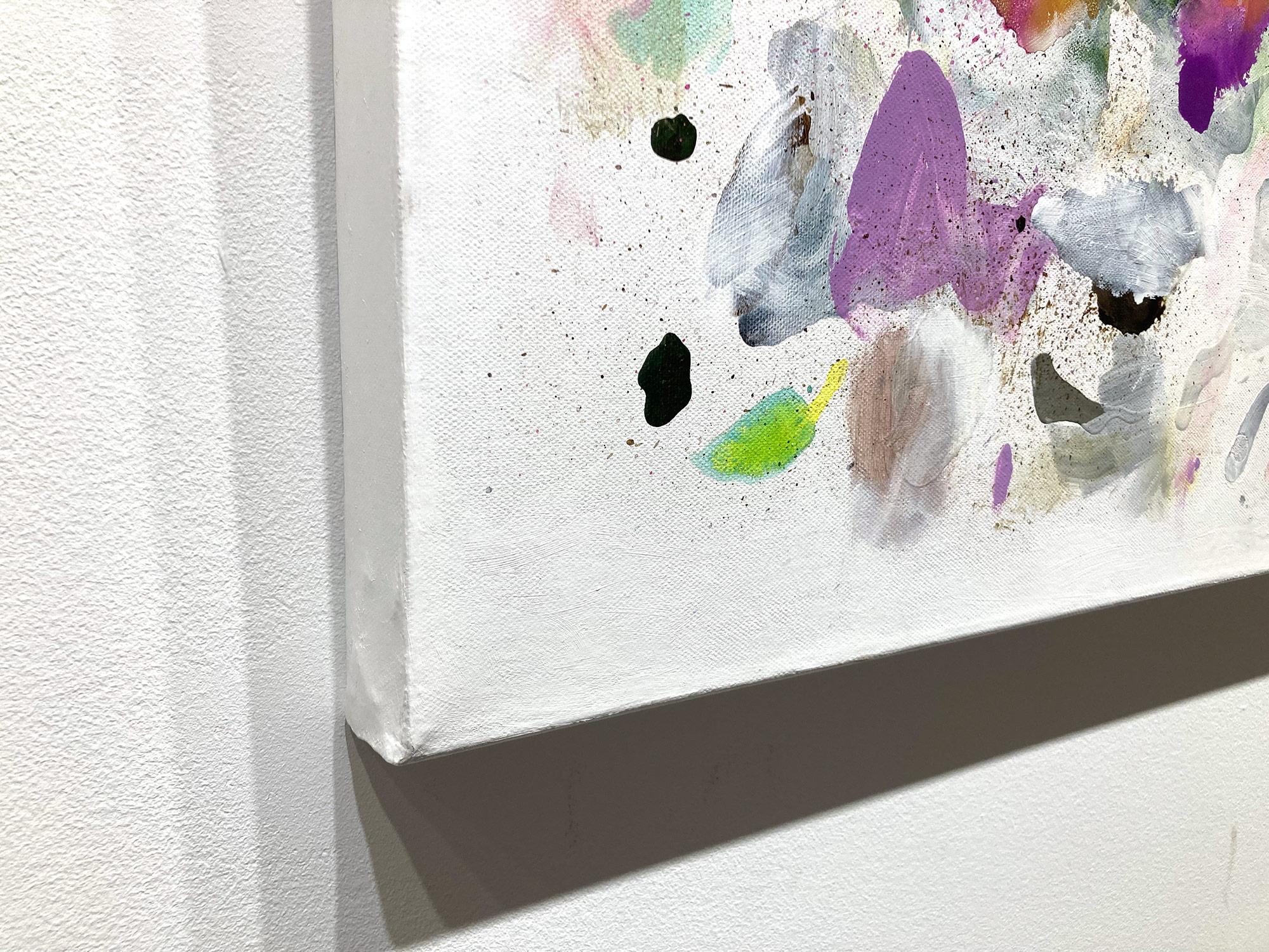 „Superluminal #81“ Zeitgenössisches farbenfrohes, fließendes Gemälde in Mischtechnik auf Leinwand im Angebot 9