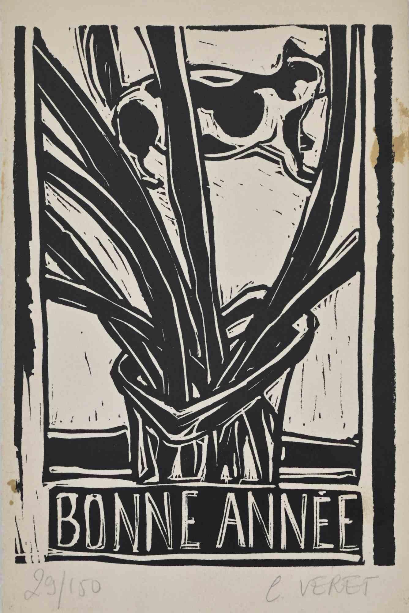 Bouquet of Callas is an Artwork realized in 1990s.,  realized by the french artist Corinne Veret (Paris 1956).

Woodcut B./W. print on ivory paper. Hand signed on the right margin.

 Limited edition, ex. 29/150

The artist wants to define a