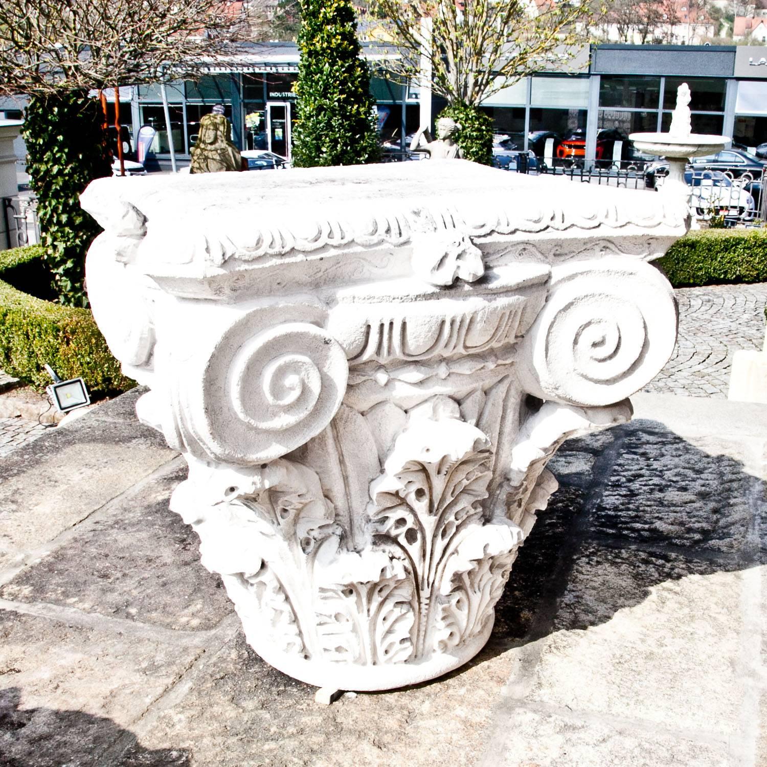 Classical Greek Corinthian Capital in Neoclassical Style, 21st Century