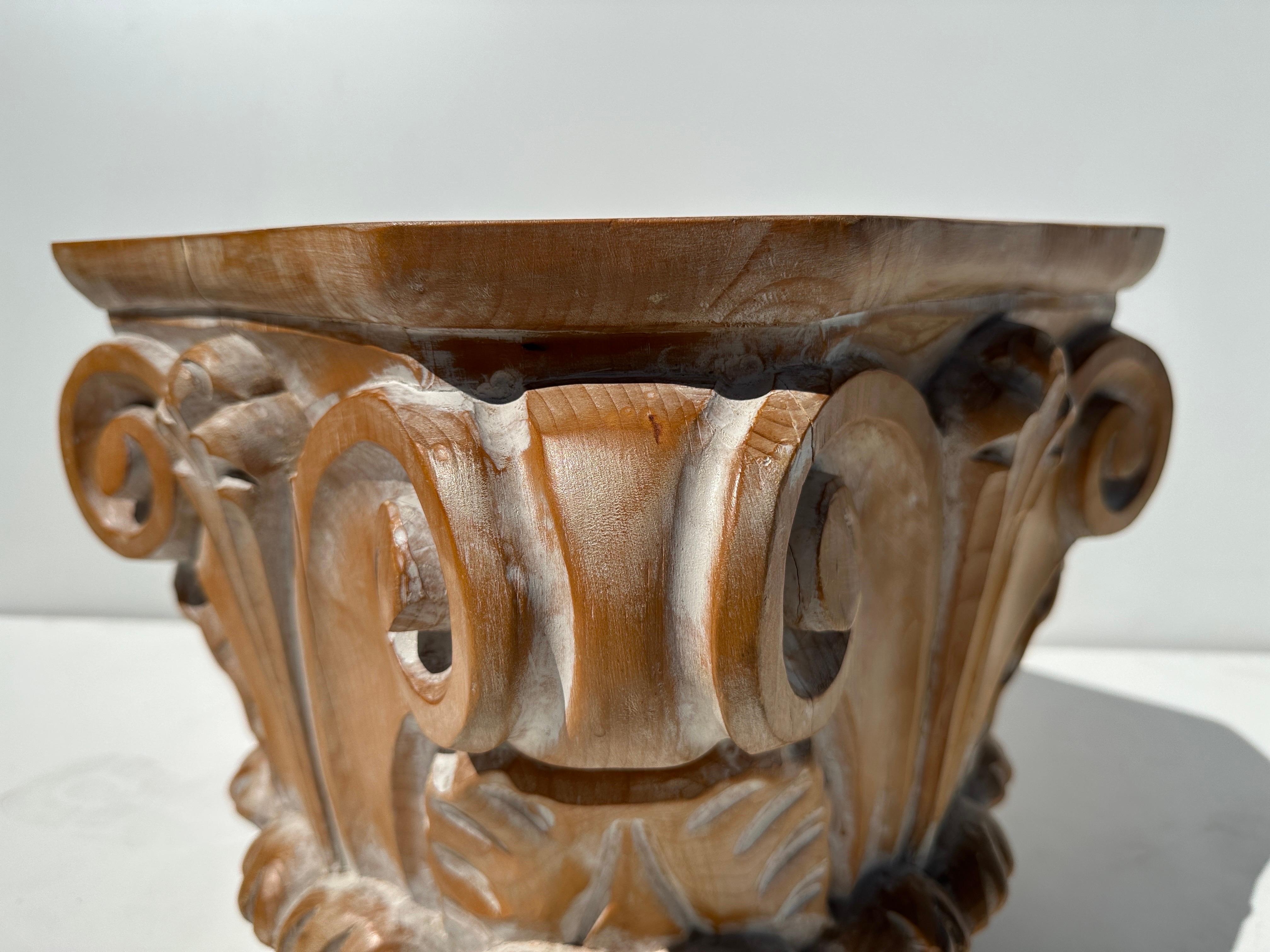 Corinthian Capital Occasional Table For Sale 6