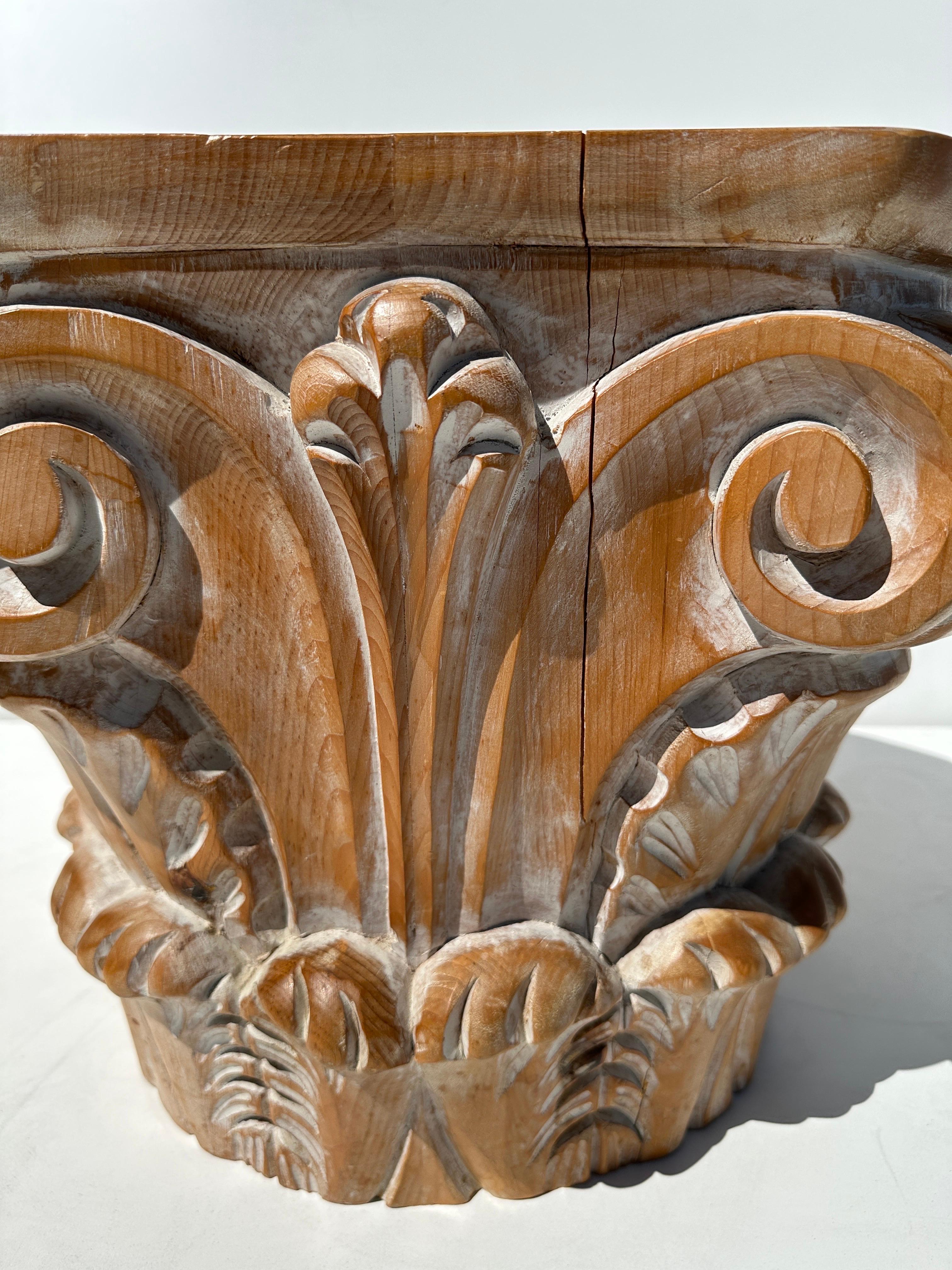 Corinthian Capital Occasional Table For Sale 8