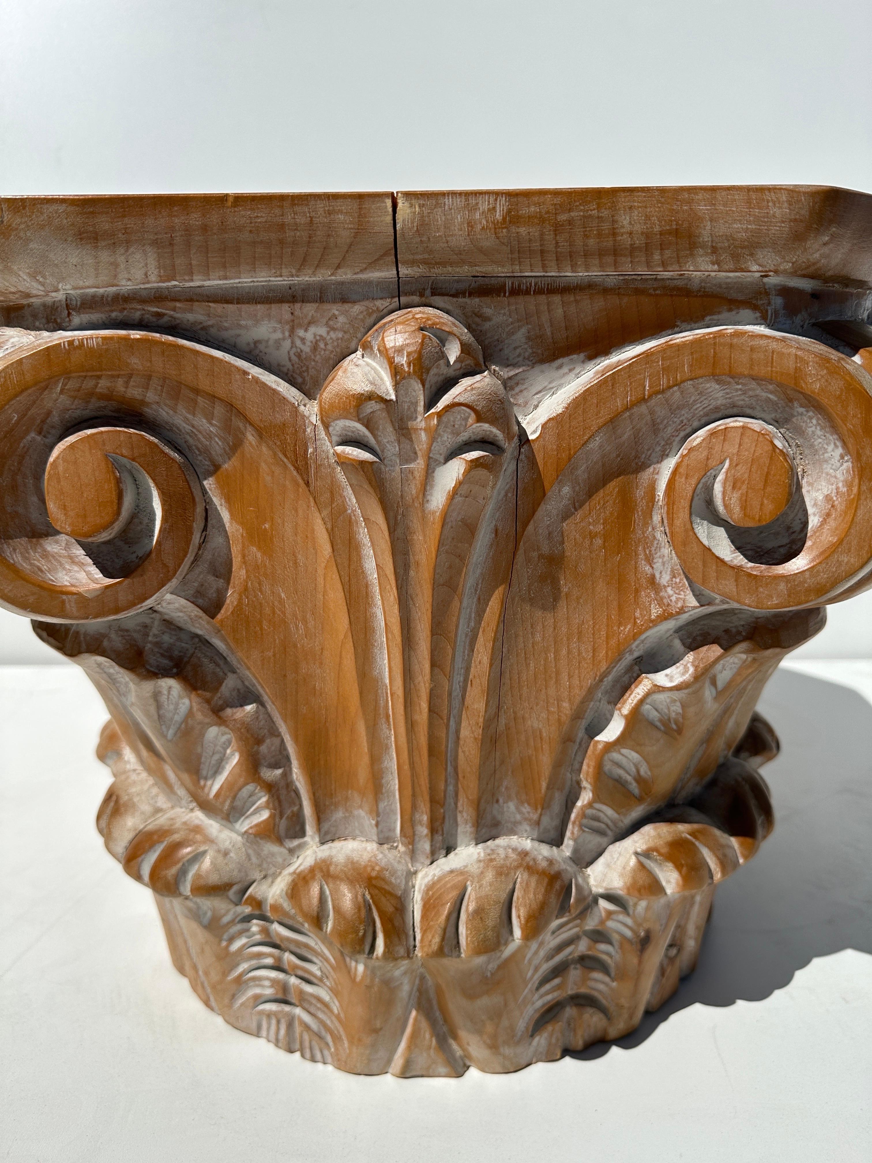 Corinthian Capital Occasional Table For Sale 1