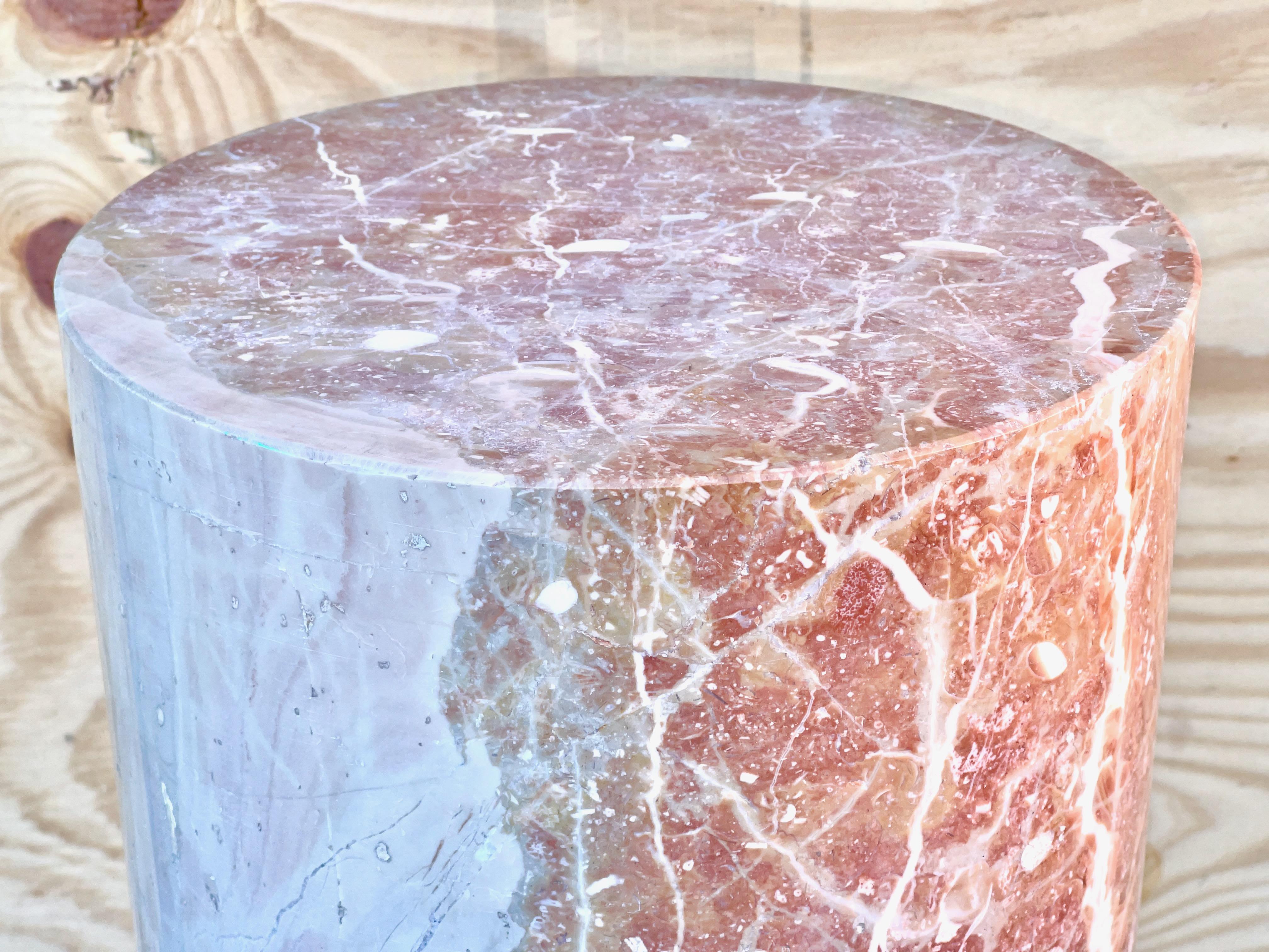 Corinthian Capital Rojo Alicante Marble Pedestal For Sale 3