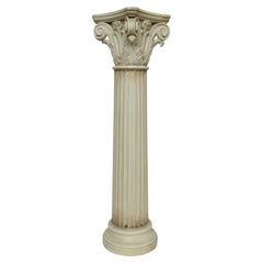 Corinthian Capital Wood Pedestal
