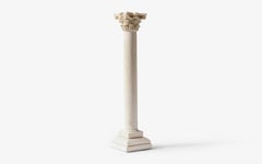 Chandelier colonne corinthienne « Lot of 2 » en marbre comprimé et en poudre