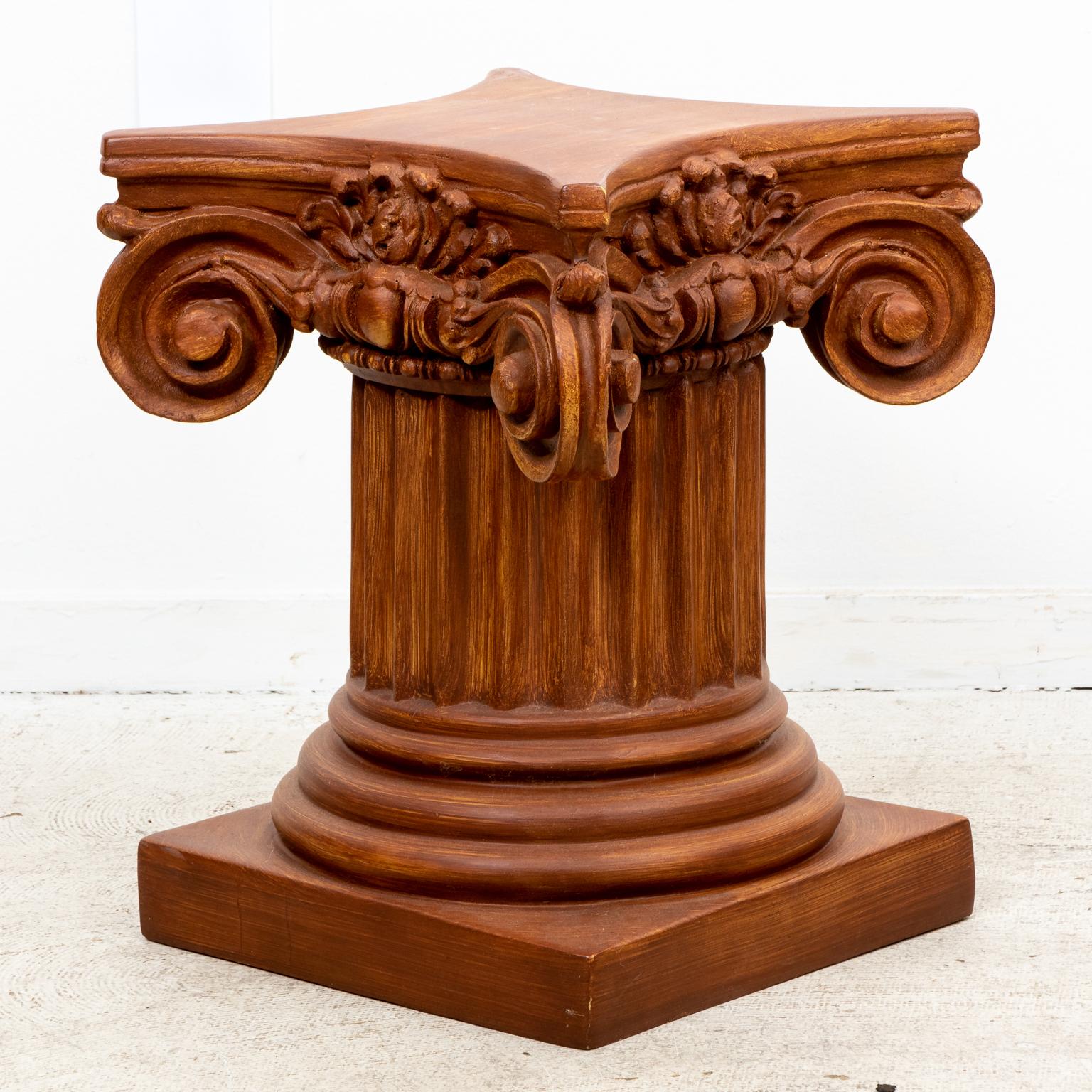 greek column side table