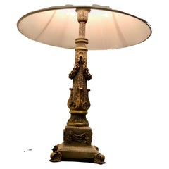 Vintage Corinthian Column Table Lamp
