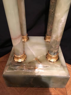 Corinthian Onyx and Bronze Pedestal