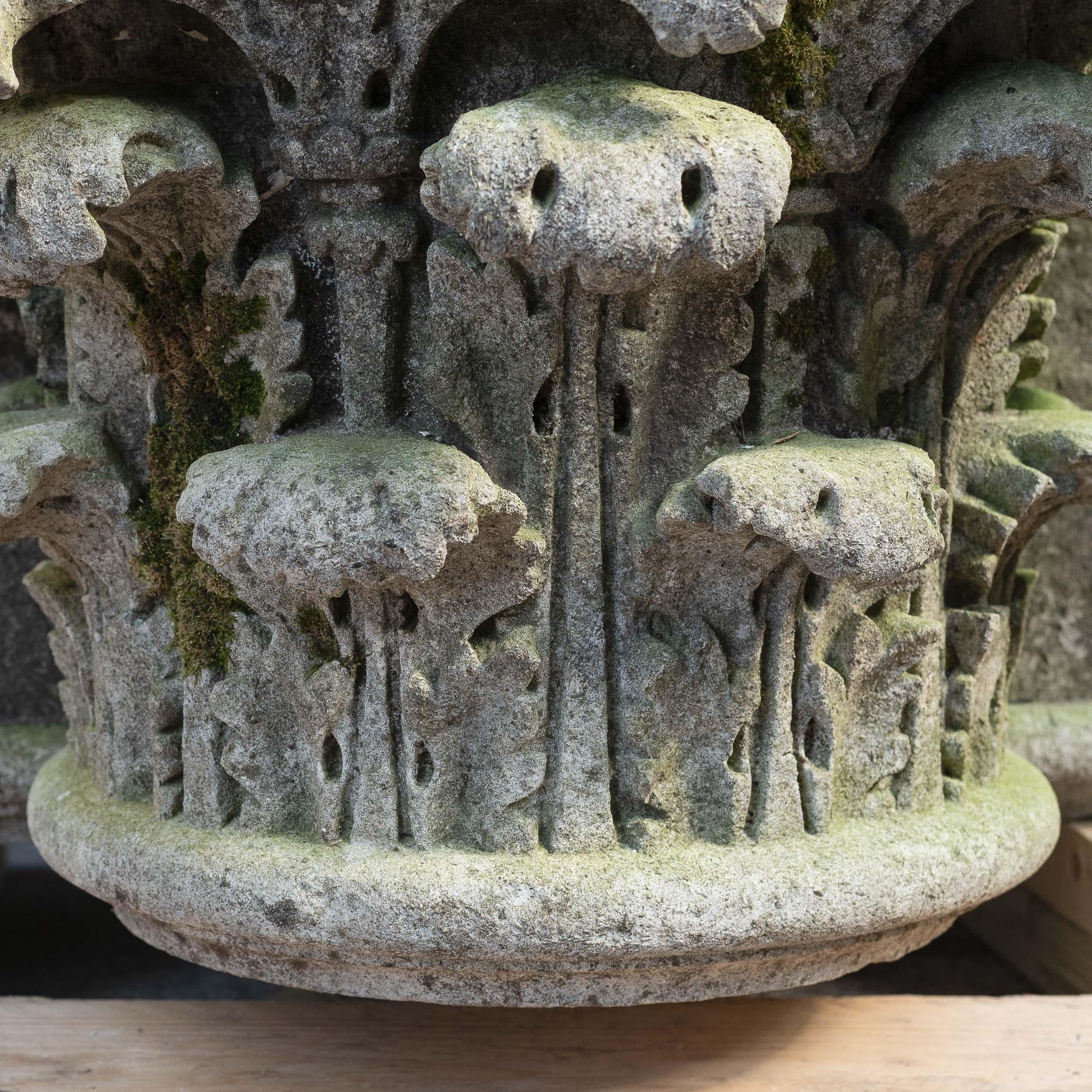 British Corinthian Order Portland Stone Capital For Sale