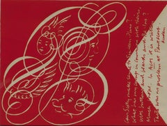 Corita Kent Original Serigraph, "B is for B Ins" with Poem by W.H. Auden