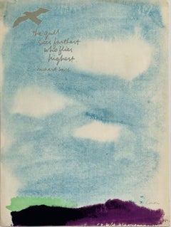 Sister Corita Kent, „The Gull Sees Farthestest Who Flies Highest“, exklusiver Druck