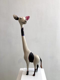 Couple Sculpture Mixed Media Animal Surrealism Painted En stock