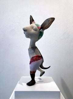 Gaudia Scultura a tecnica mista dipinta Surrealismo In magazzino