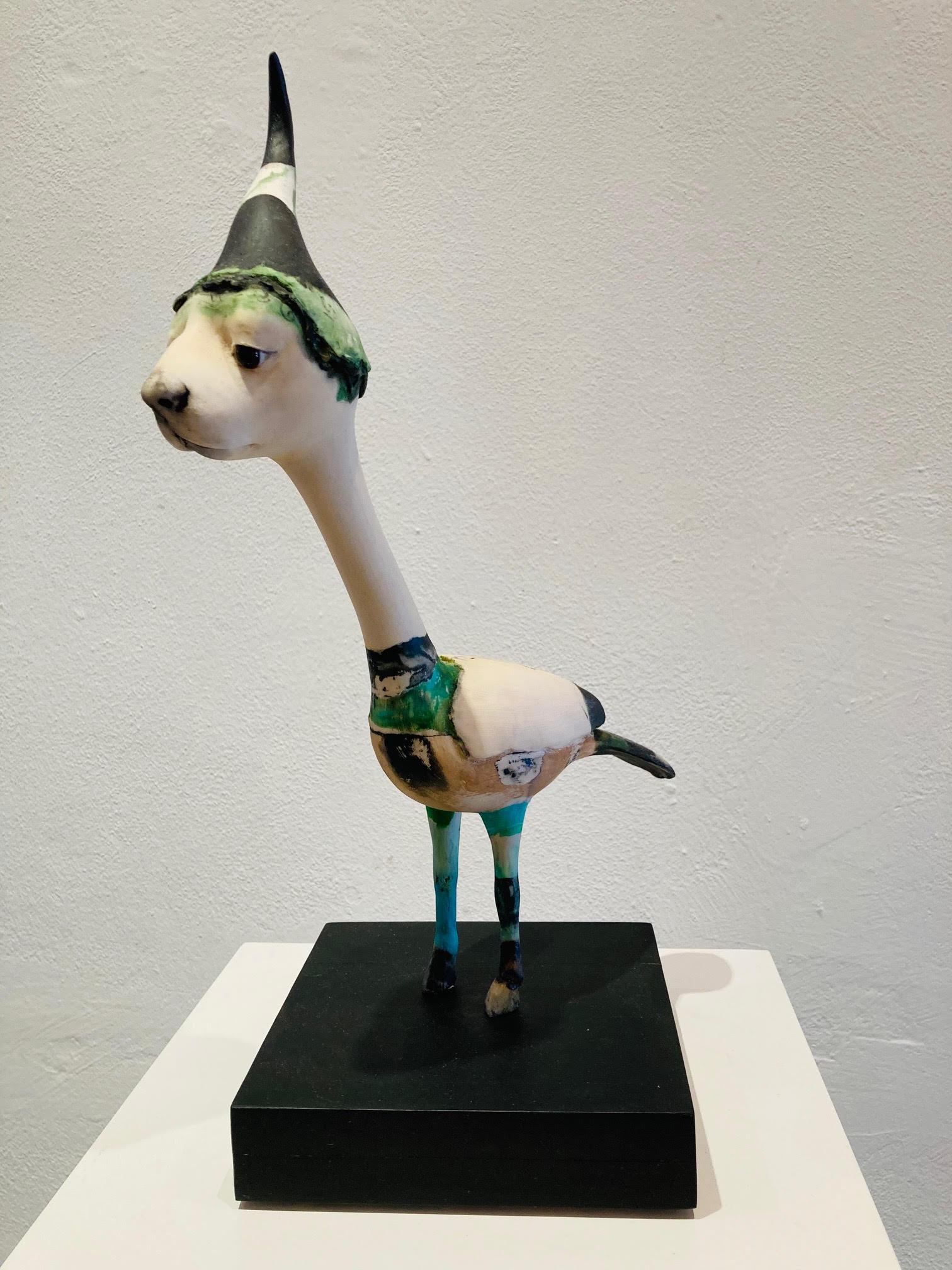 Koud Cold Sculpture Mixed Media Contemporary Colourful Surreal Fantasy In Stock

Corjan Nodelijk is a composer and a professional storyteller. The quirky and surreal creatures - mostly people or animals - seem curious. But it is ultimately up to the