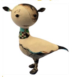 Lezzy Sculpture Mixed Media Bird Ears Surreal Fantasy In Stock