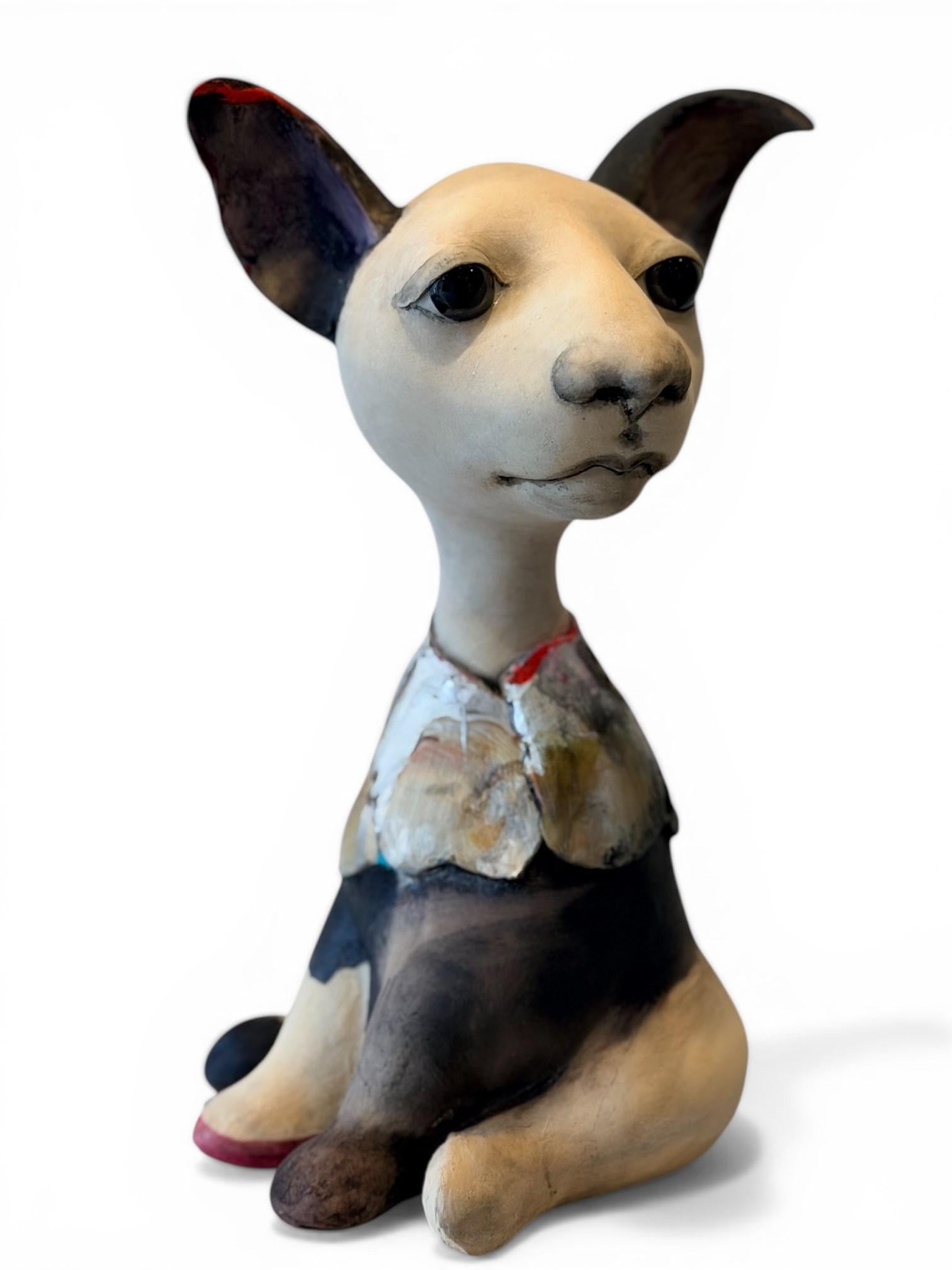 Overschreven Mixed Media Sculpture Animal Cute Weird Surrealism In Stock