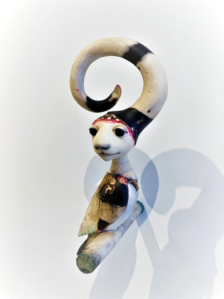 Corjan Nodelijk Vraagteken Question Mark Sculpture Mixed Media Art