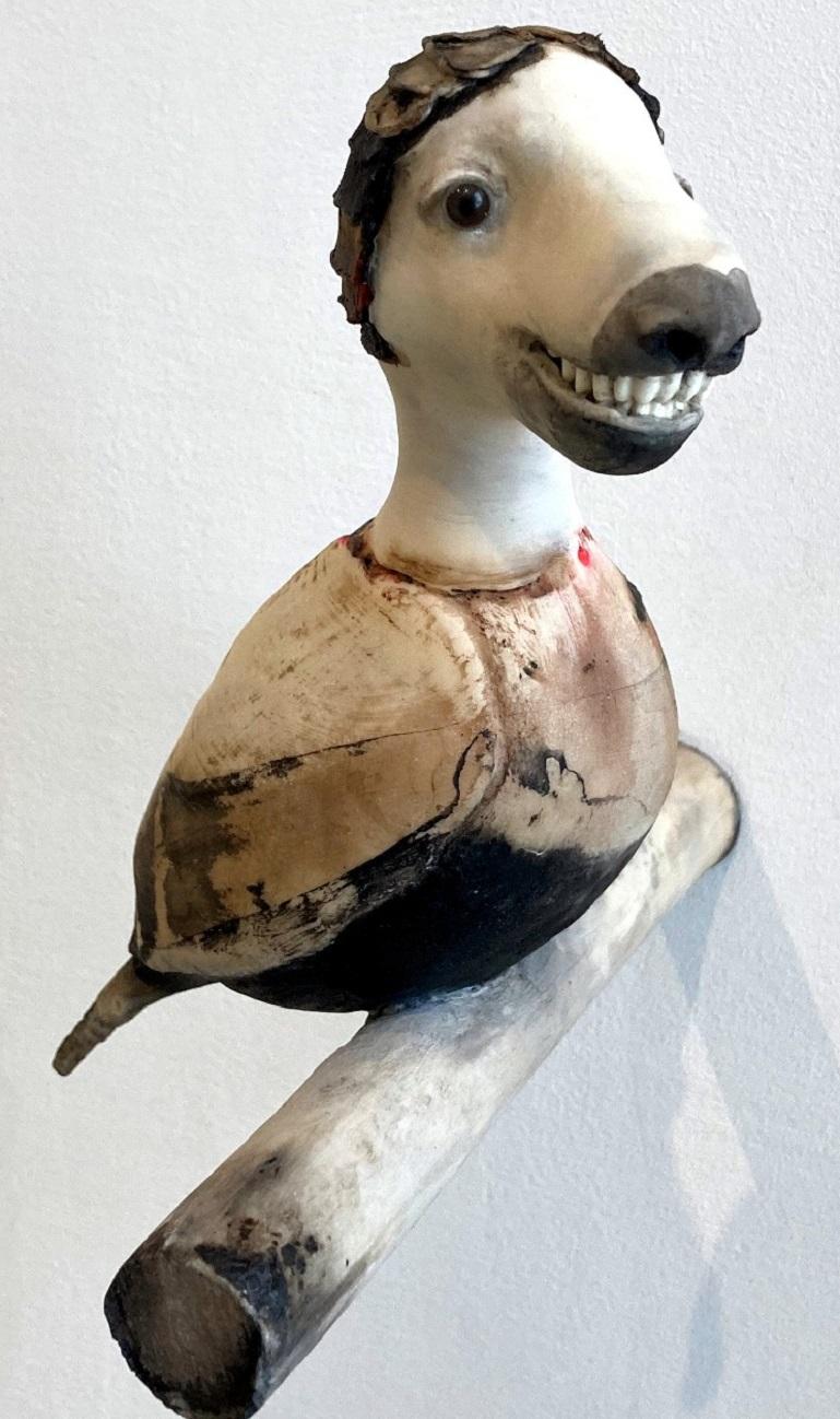 Vrijdag Friday Sculpture Mixed Media Contemporary Fantasy Bird In Stock 

Corjan Nodelijk is a composer and a professional storyteller. The quirky and surreal creatures - mostly people or animals - seem curious. But it is ultimately up to the viewer