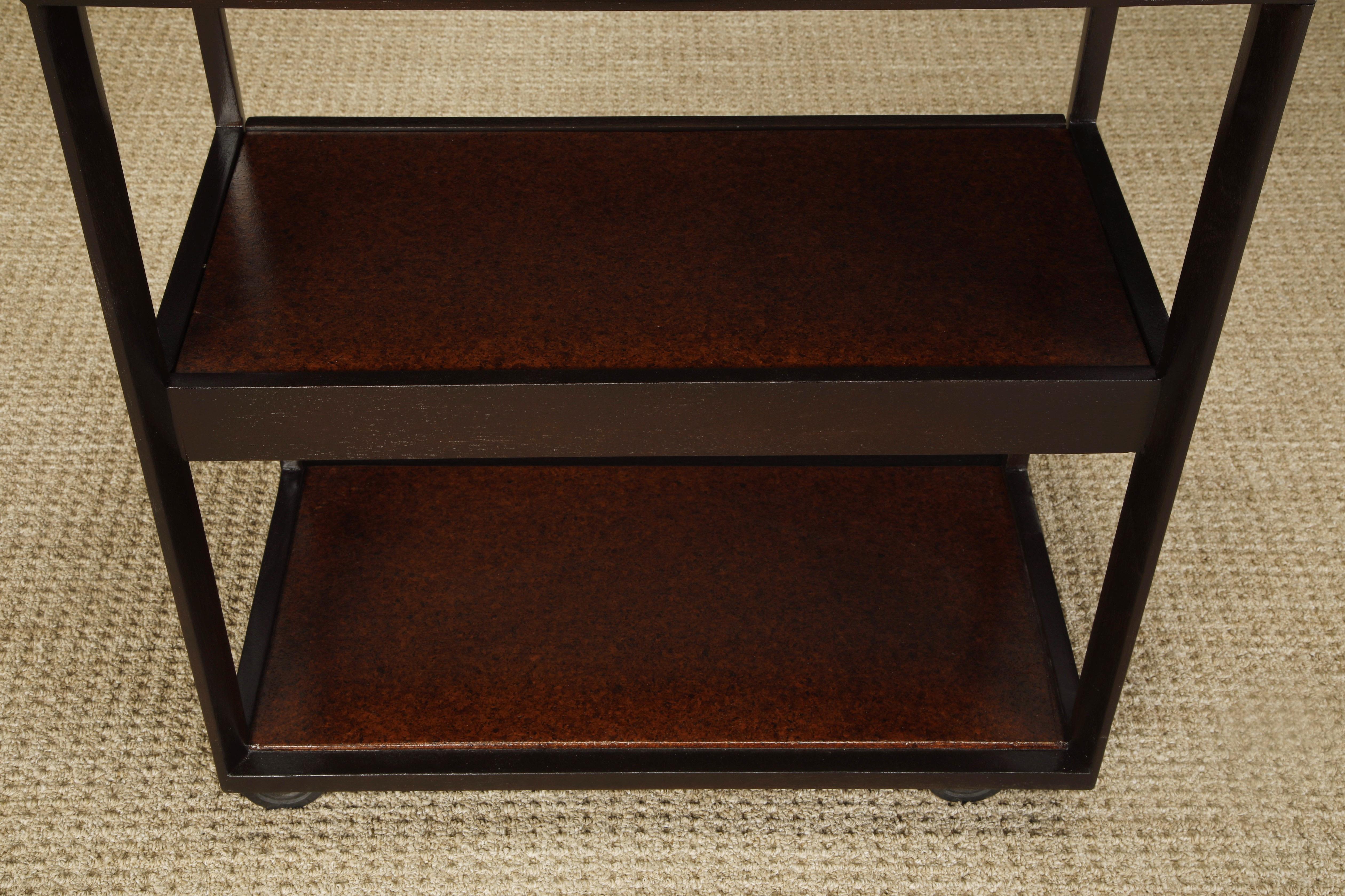 American Cork Bar Cart by Edward Wormley for Dunbar, 1960s, Signed For Sale