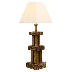 Cork/Brass Lamp