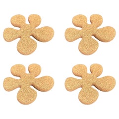 Untersetzer aus Kork in Blumenform, 4er-Set