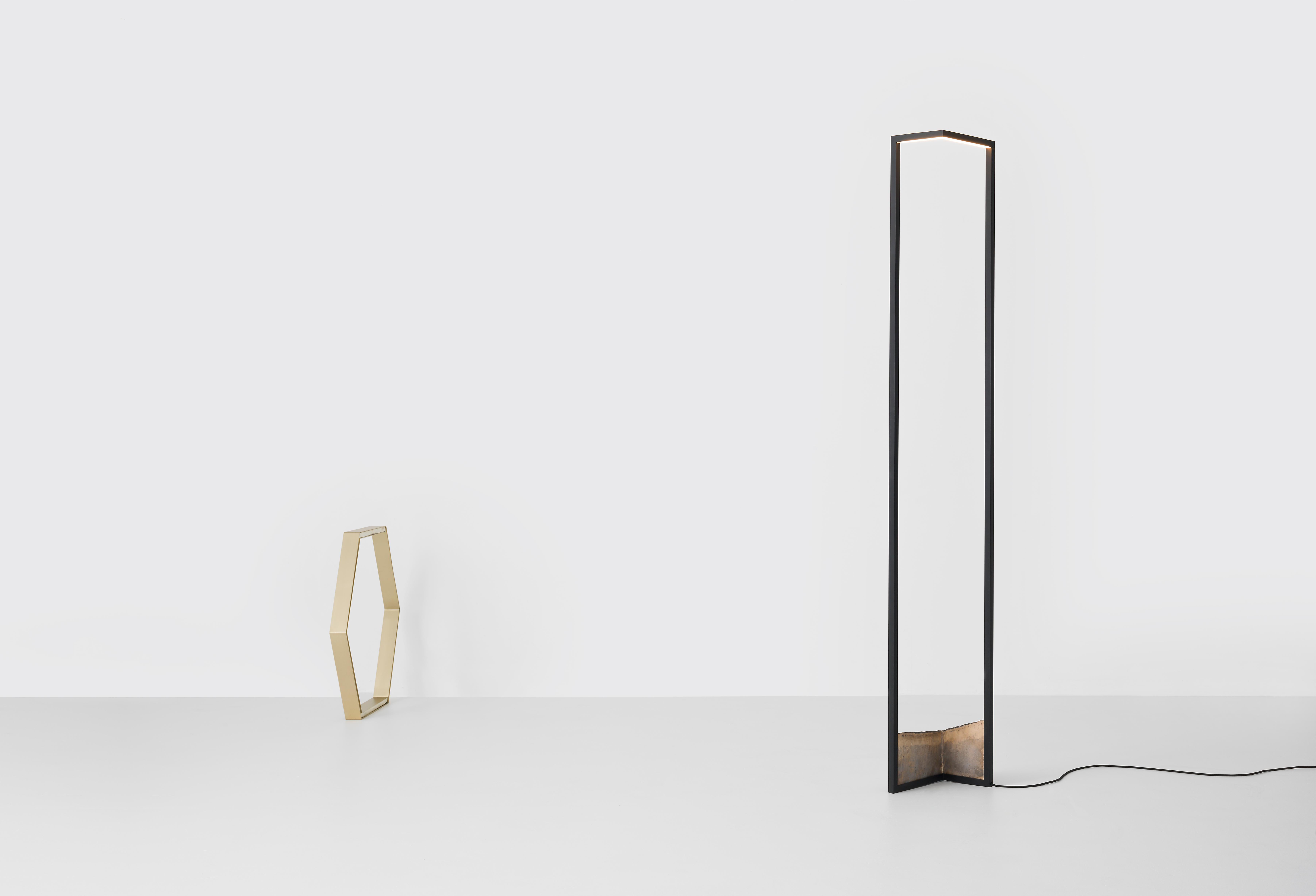 New Zealand Cork & Paper Fulcrum Table Lamp by Resident For Sale