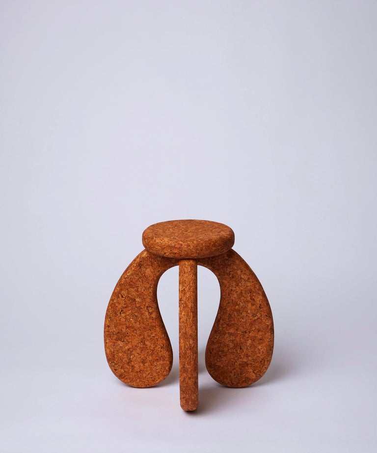 Cork Plant Stand/Sculpture by Squares and Things For Sale at 1stDibs