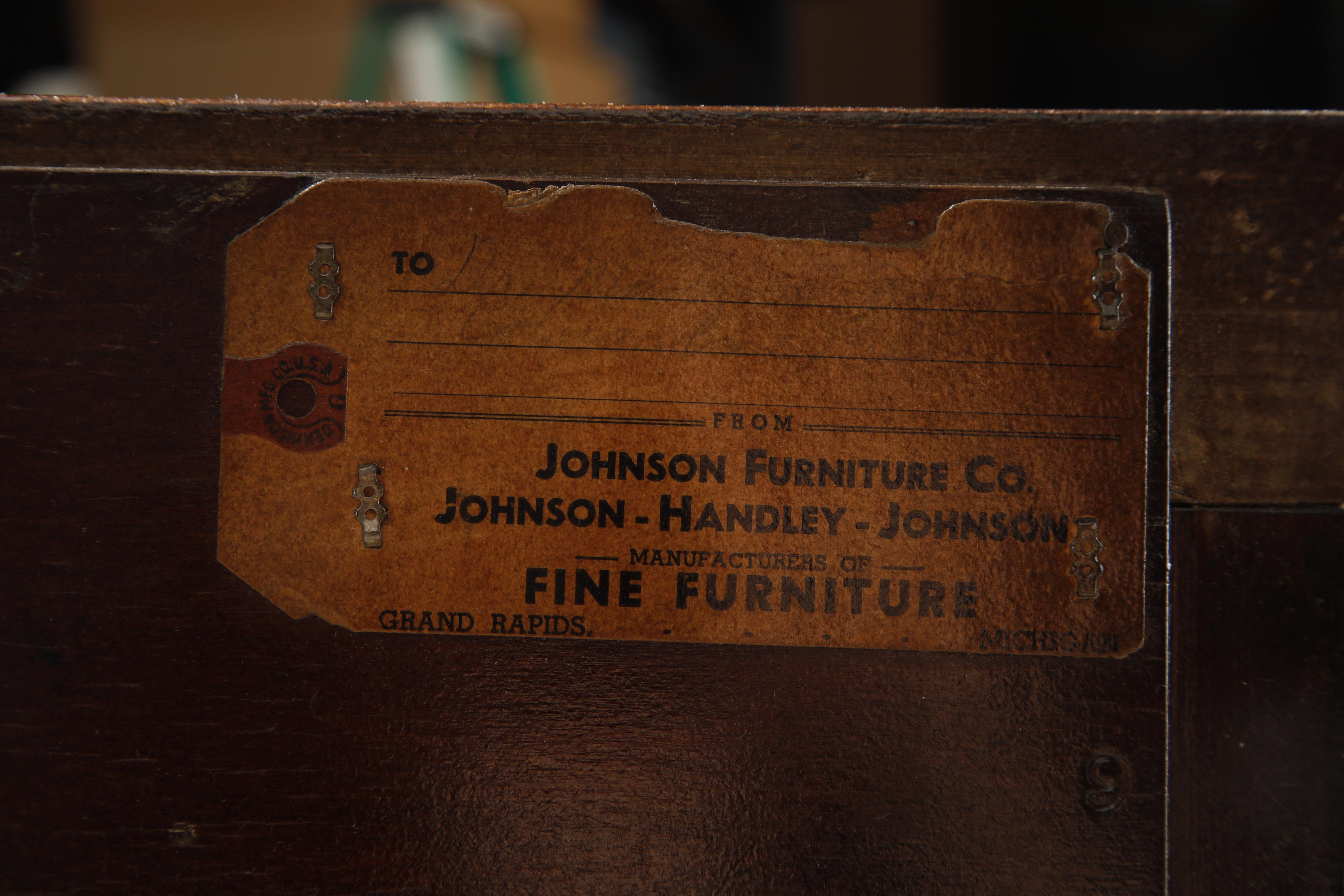 Cork Sideboard / Dresser by Paul Frankl for Johnson Furniture, c. 1950s, Signed For Sale 10
