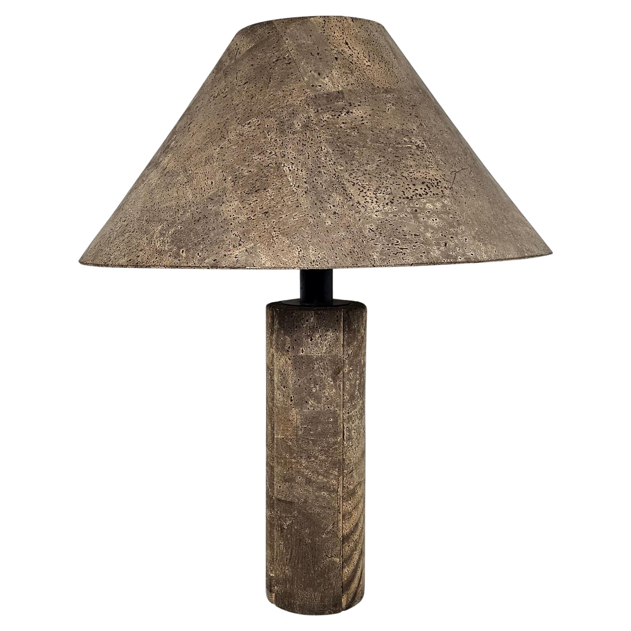 Lampe de table en liège d'Ingo Maurer et Wilhelm Zanoth pour Design M, 1970