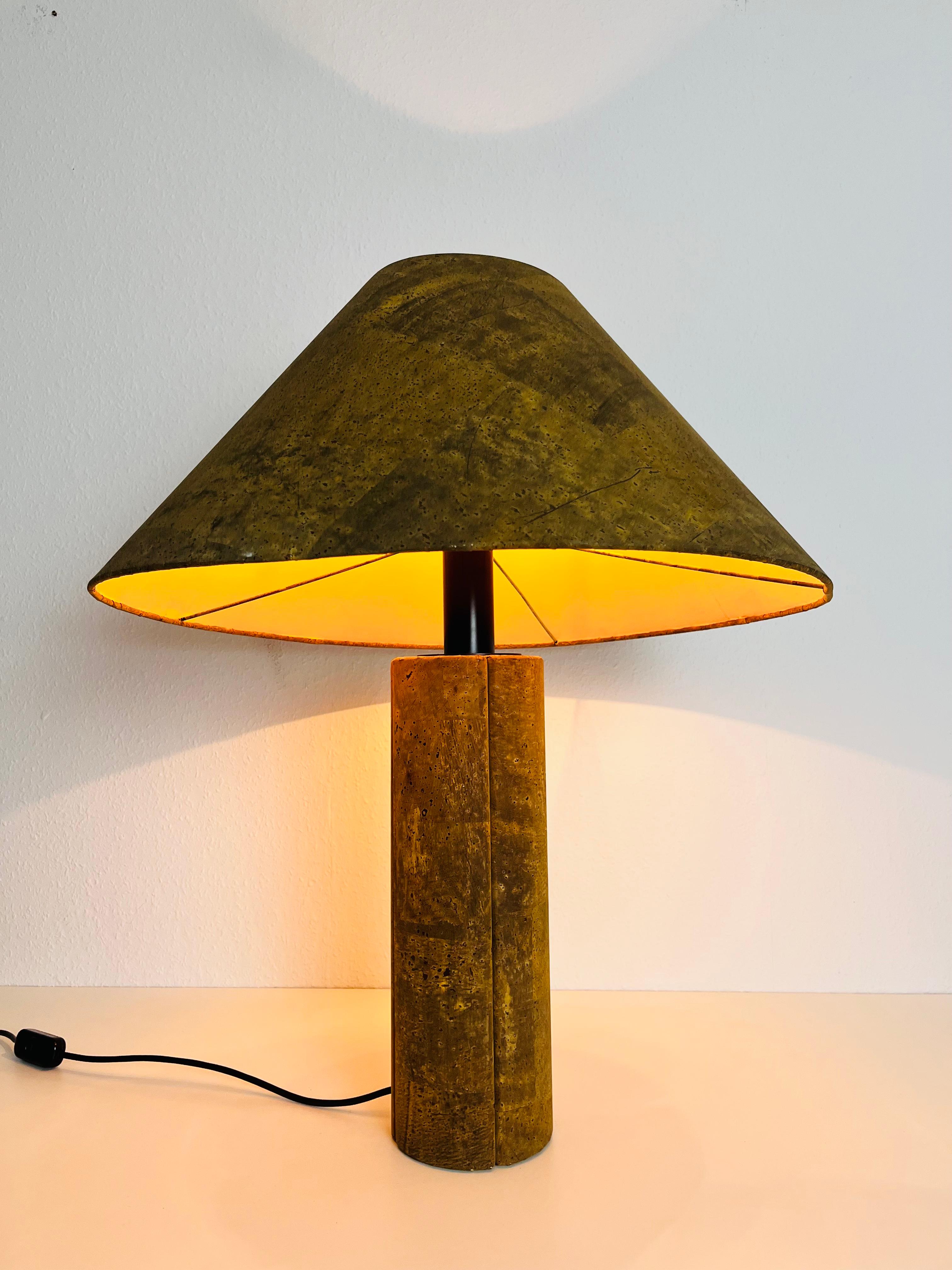 Cork Table Lamp by Ingo Maurer for M Design, 1960s, Germany 10