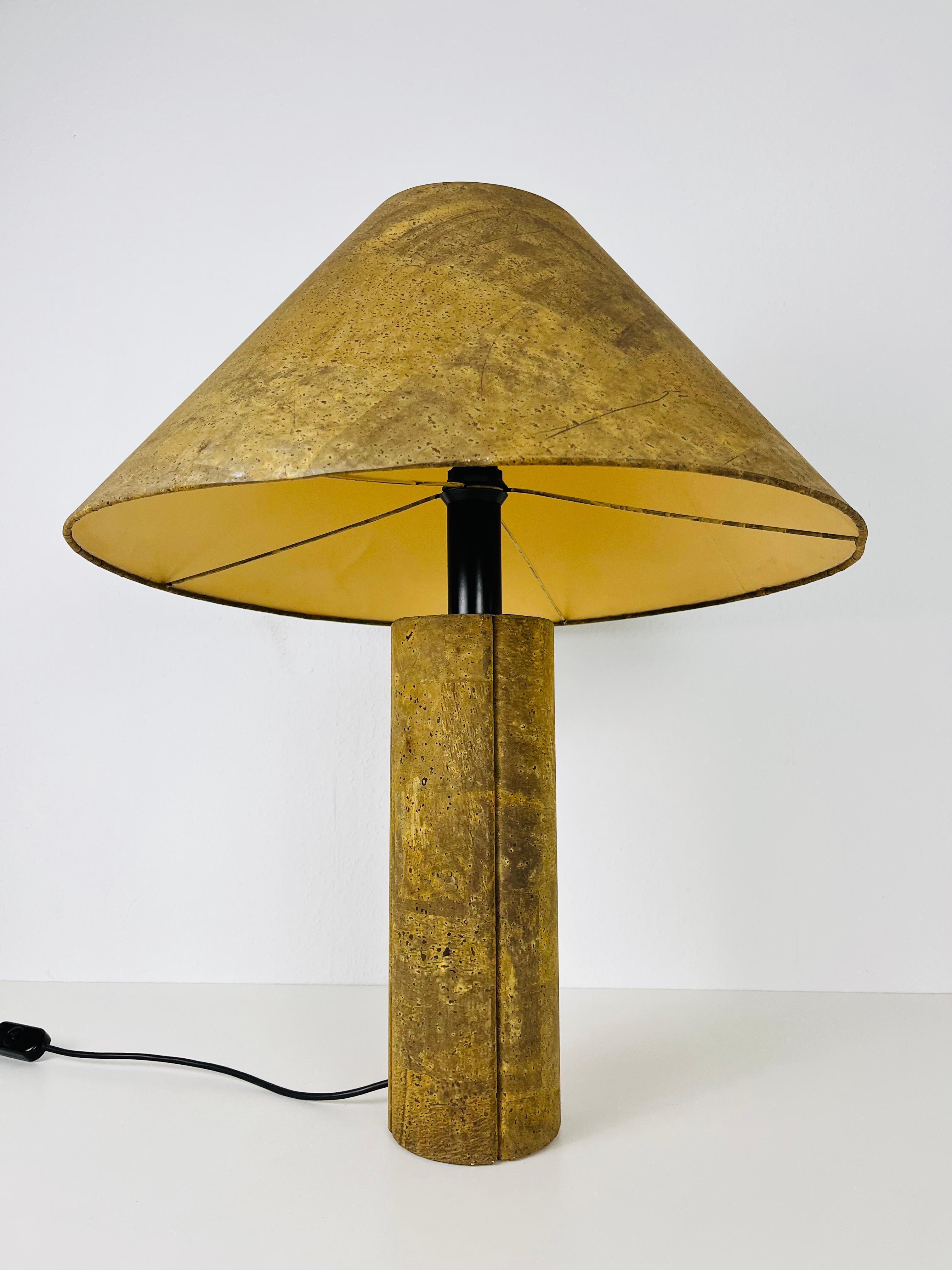 Cork Table Lamp by Ingo Maurer for M Design, 1960s, Germany 3