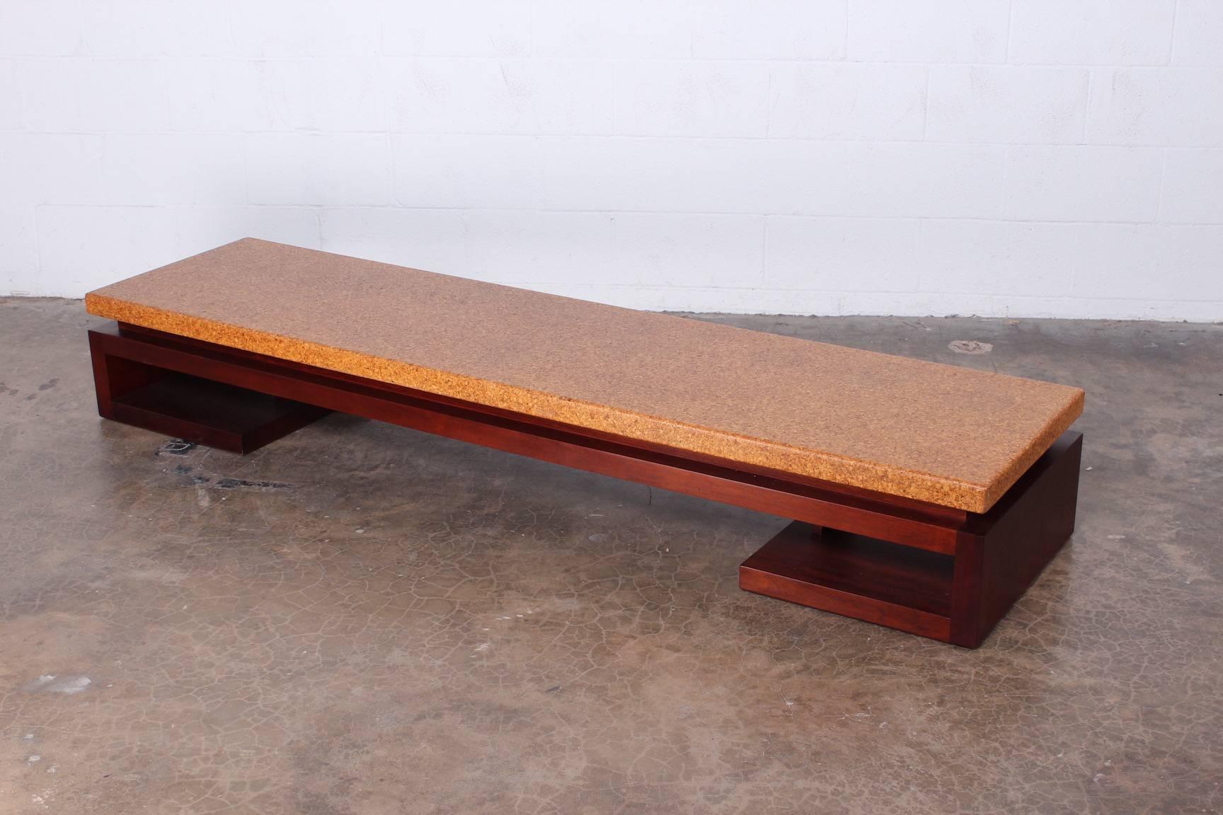 Cork Top Bench by Paul Frankl 1